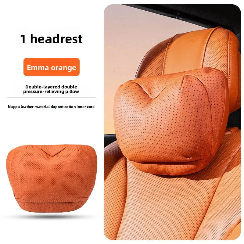 Perforated Artificial Leather Car Headrest or Backrest Cushion
