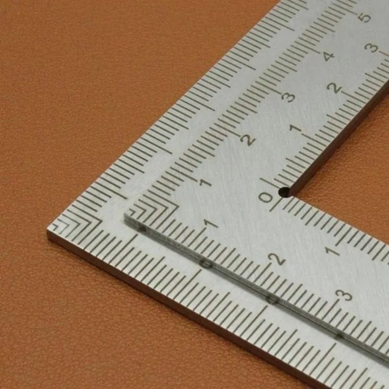 Stainless Steel Square Ruler – Small Layout Measuring Tool
