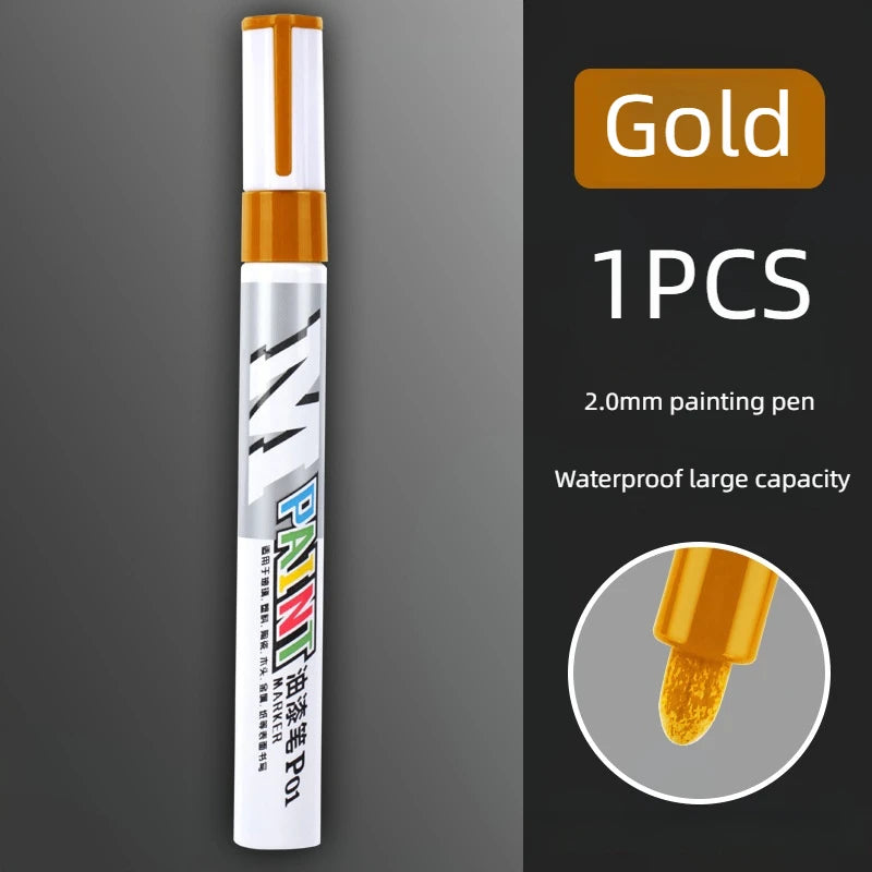 Car Touch-Up Paint Pen with Tire Tread Marker