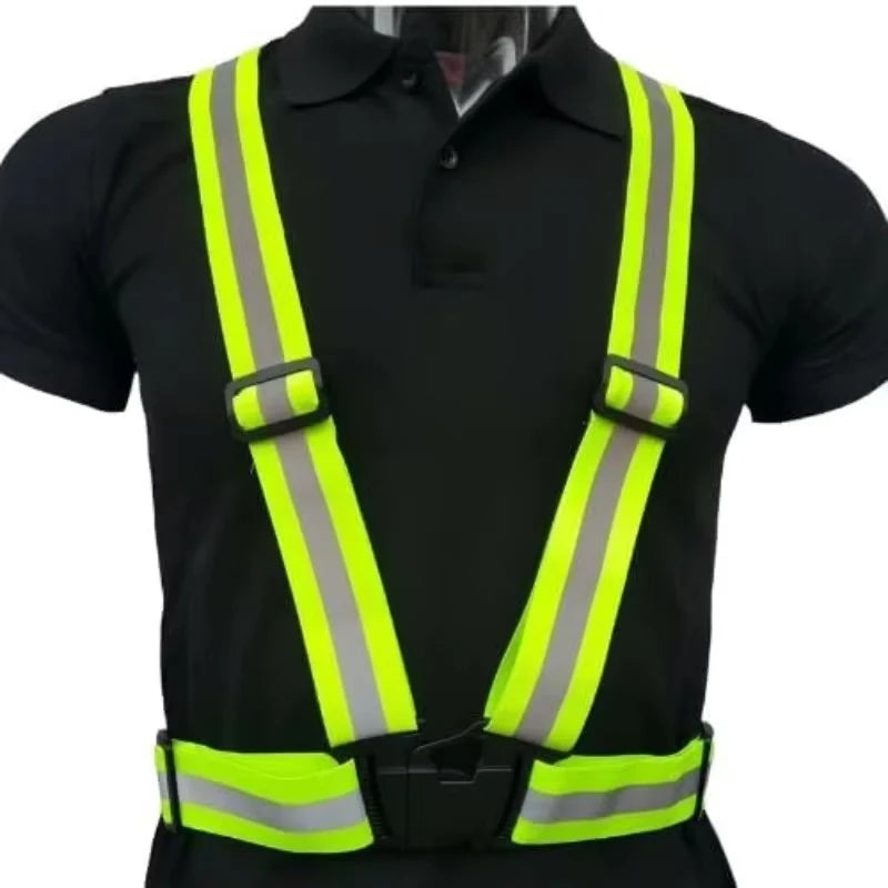 Reflective Safety Vest, Adjustable Straps for Jogging, Cycling and Walking