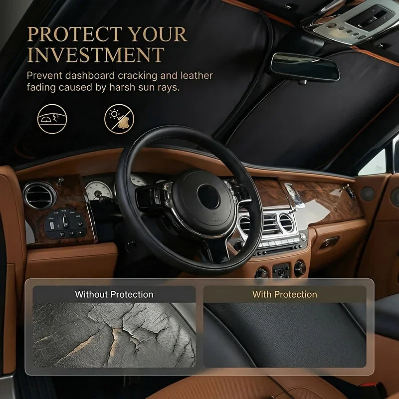 Foldable Front Windshield Sun Shade