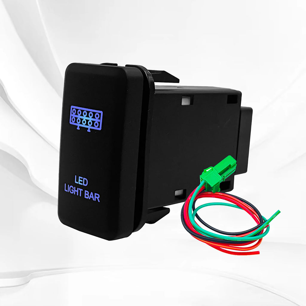Blue LED Push Switch 12V for Toyota Tacoma, Land Cruiser, 4Runner - image 2
