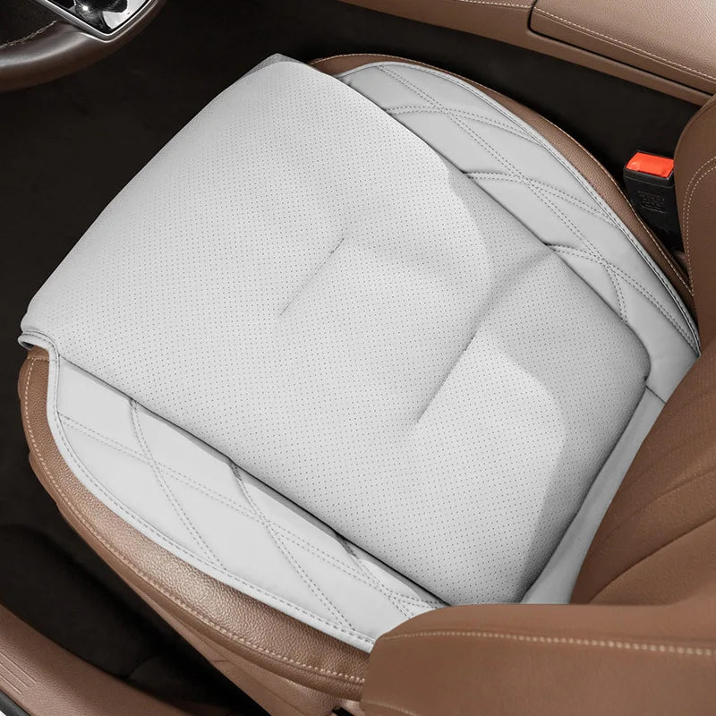 Synthetic Leather Car Seat Cushion with Lumbar Section