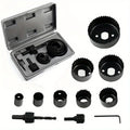 11-Piece Hole Saw Kit 19–64mm with Case – Wood, PVC & Drywall