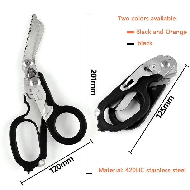 6-in-1 Folding Emergency Shears & First Aid Multi-Tool - image 2
