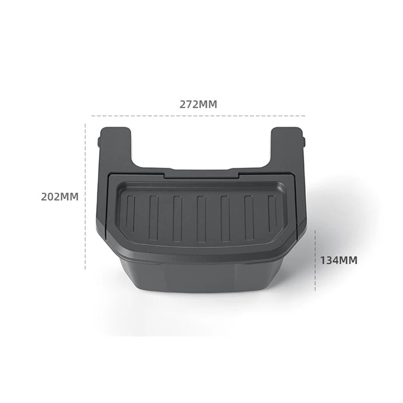 Rear Center Console Storage Box with Lid for Tesla Model Y L (2025-2026)