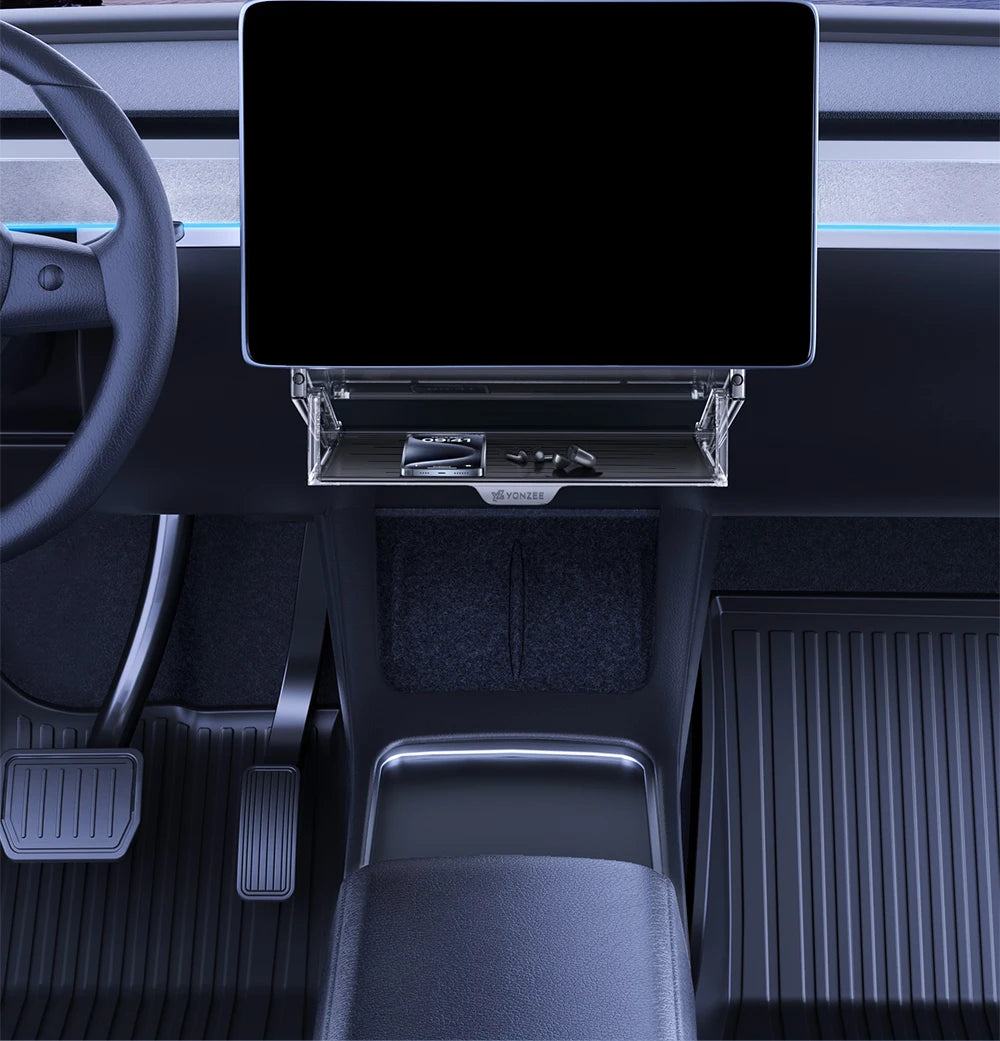 Magnetic Under Screen Storage Box for Tesla Model 3, Y and YL