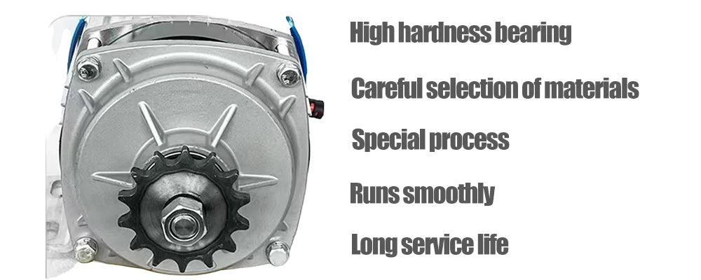 48V 60V Brushless Mid-Drive Motor, 500W to 2000W DC - view 9