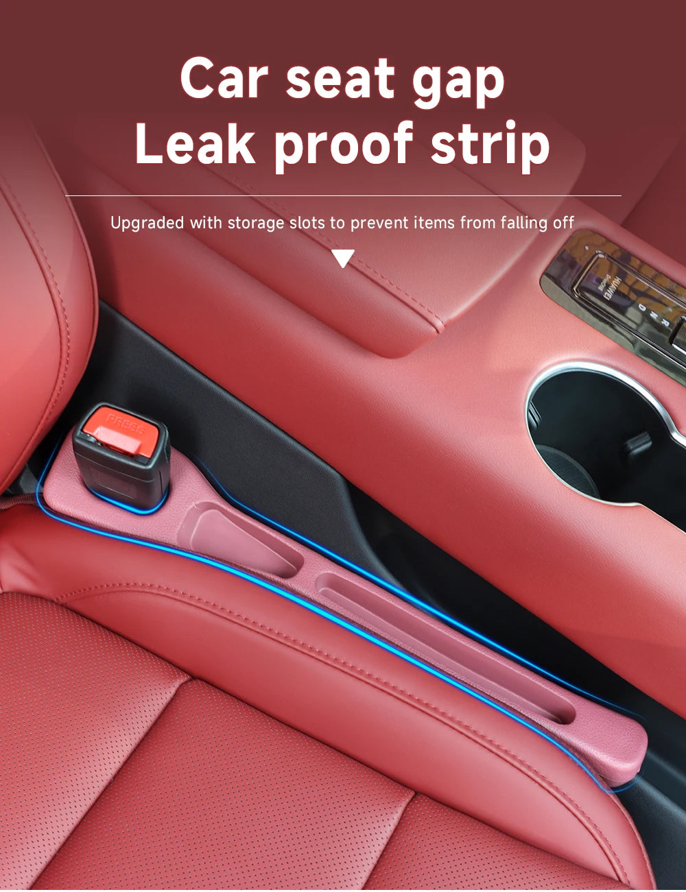 Polyurethane Seat Gap Filler Strips, 2 pcs