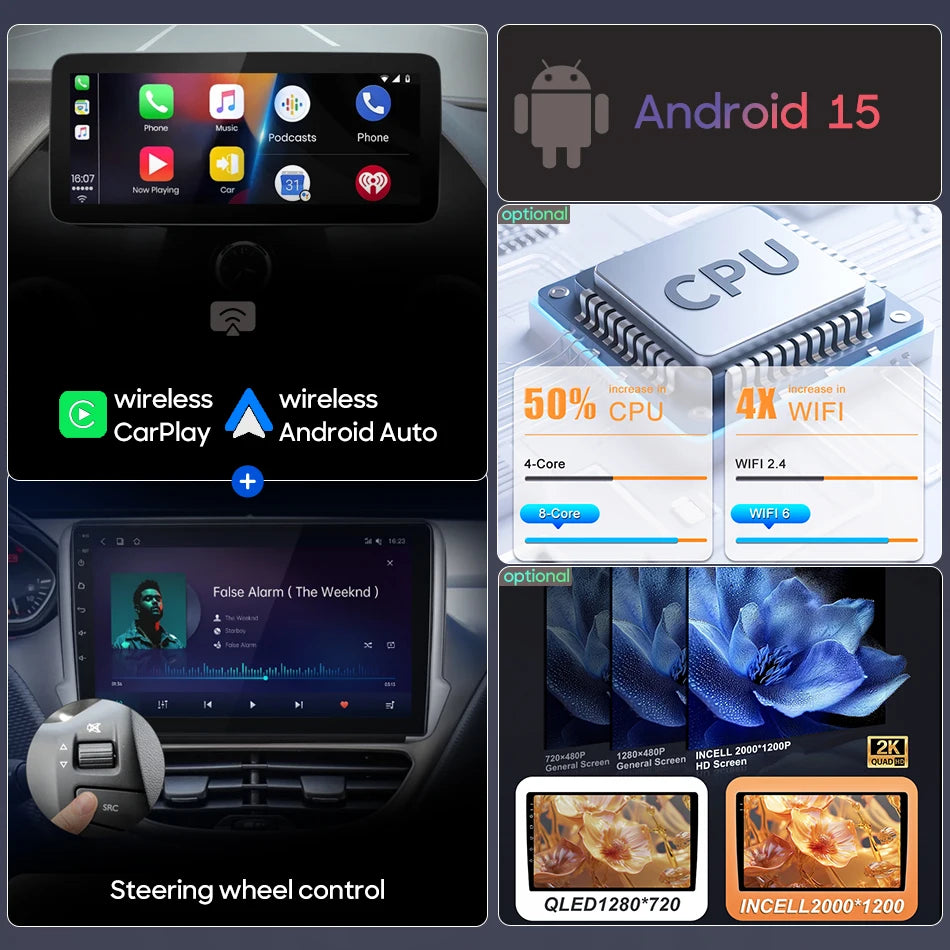 9 Inch Android Auto 2DIN Multimedia Player for Toyota RAV4 2005-2016 - image 4