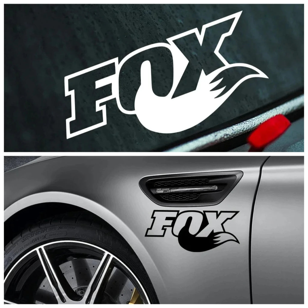Fox Design Vinyl Car Sticker for Window, Motorcycle and Laptop