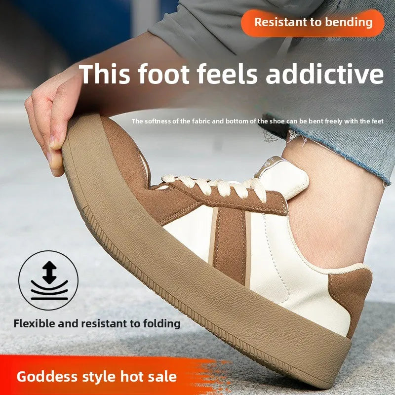 Women's Safety Shoes with Steel Toe  Anti Smashing and Anti Piercing  Lightweight and Soft Sole  Fashionable and Breathable
