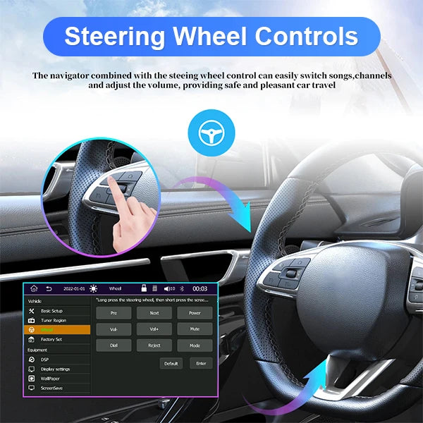 7-Inch Wireless CarPlay and Android Auto Car Stereo with Backup Camera Input