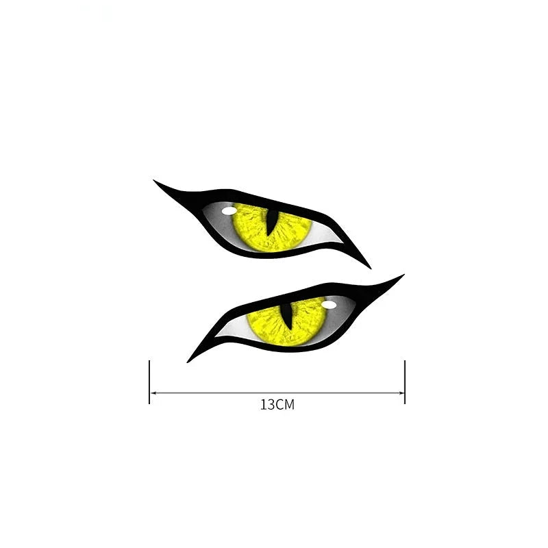 Evil Yellow Eyes Car Stickers - Anime Decals, Waterproof (13/18/23cm) - image 2