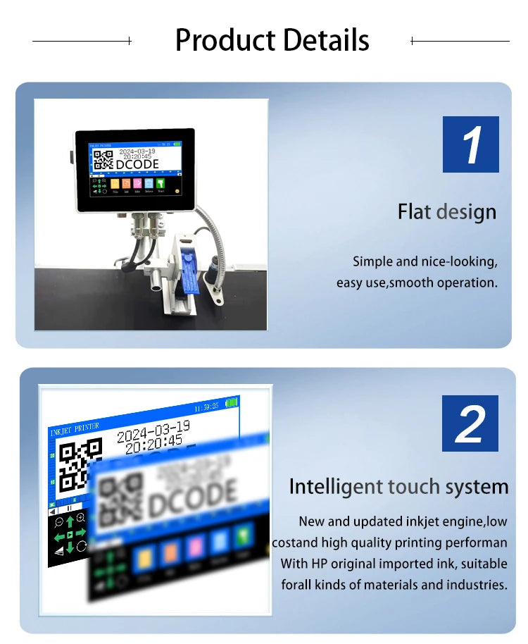 DCODE Industrial Online Inkjet Printer 12.7/25.4mm QR Barcode Date - image 11