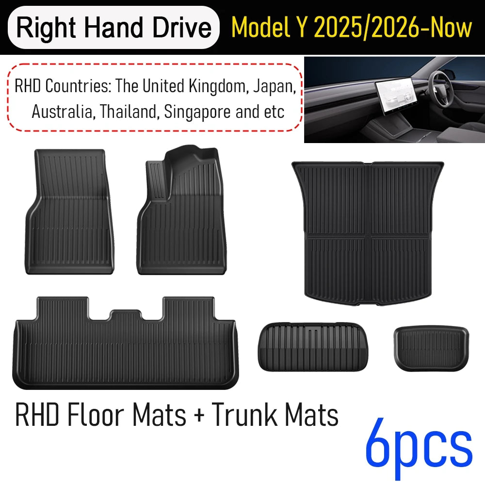 Tesla Model Y Juniper 2025-2026 TPE Floor Mats & Cargo Liner - image 8