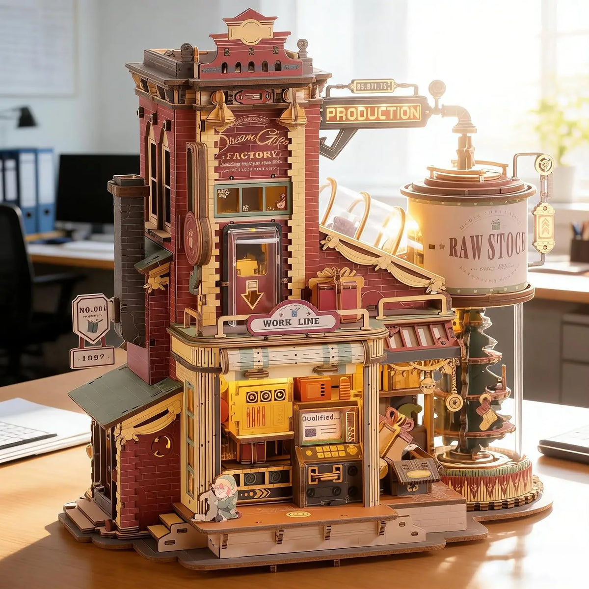 Rokr 3D Wooden Music Box Puzzle Kit, Build-It-Yourself Model - view 7
