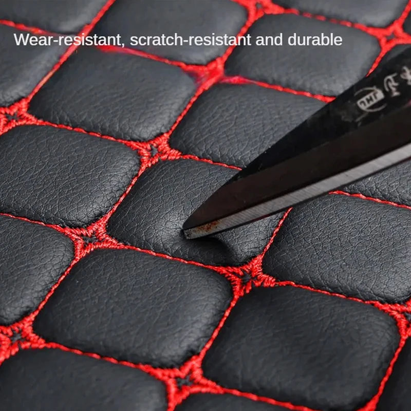 Minimalist PU Leather Car Seat Cushion, Universal Fit