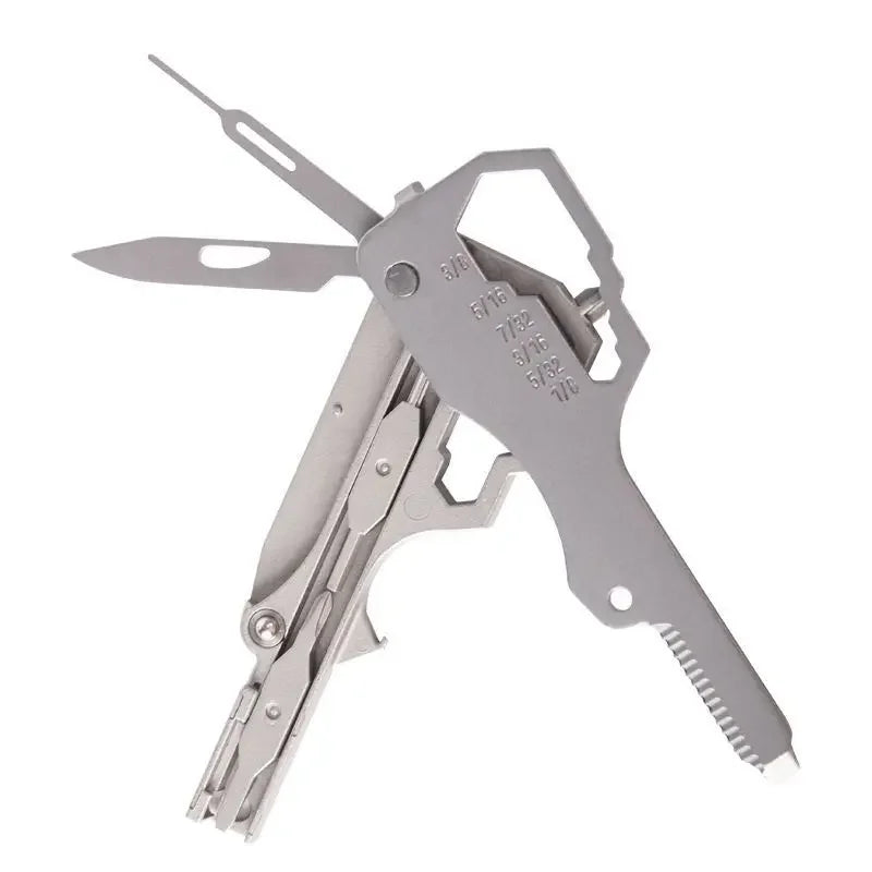 Keychain Multi-Tool Card - 16 in 1 Stainless Steel Pocket Tool - image 6