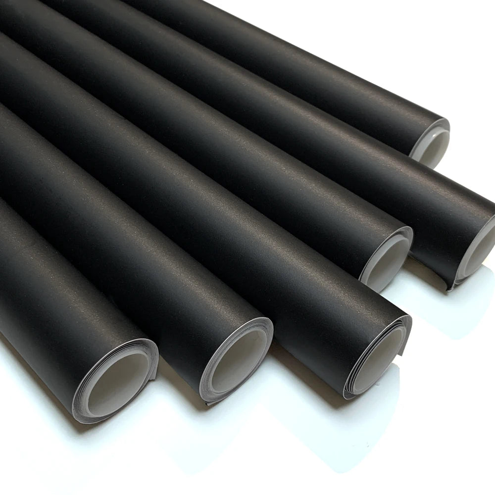 Carbon Fiber Car Body Vinyl Wrap, Matte and Glossy Black Film - view 8