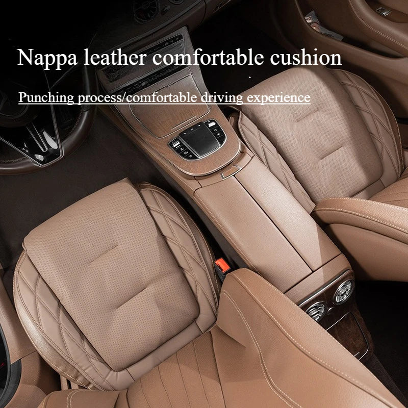 Synthetic Leather Car Seat Cushion with Lumbar Section
