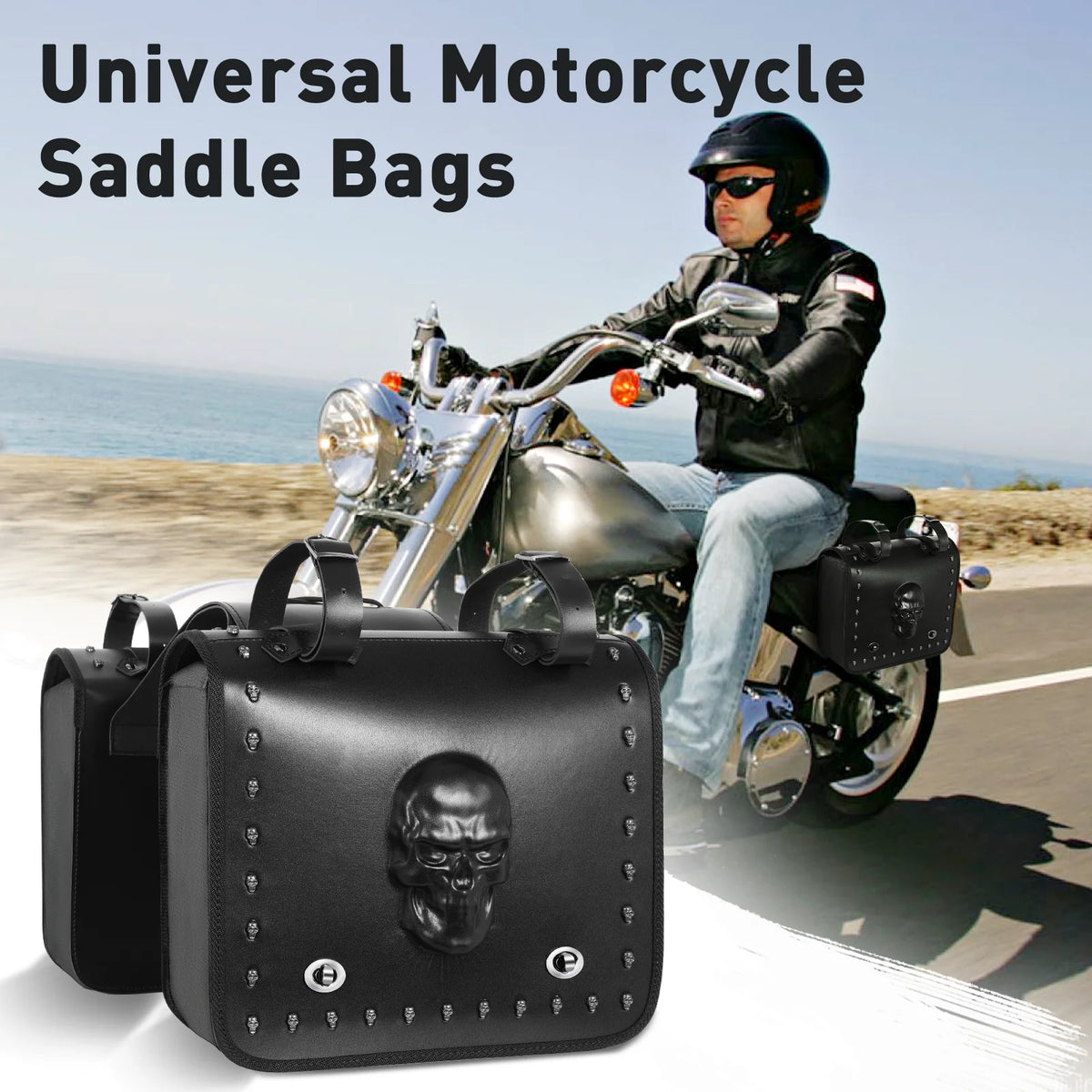20L Saddle Side Bag for Honda Shadow Aero 750