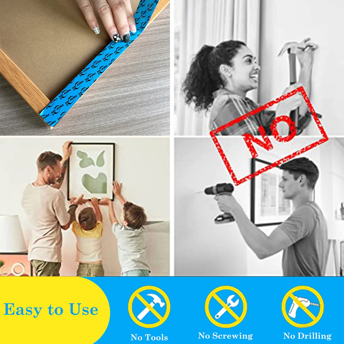 Heavy-Duty Foam Mounting Tape, 1 Roll – Double-Sided