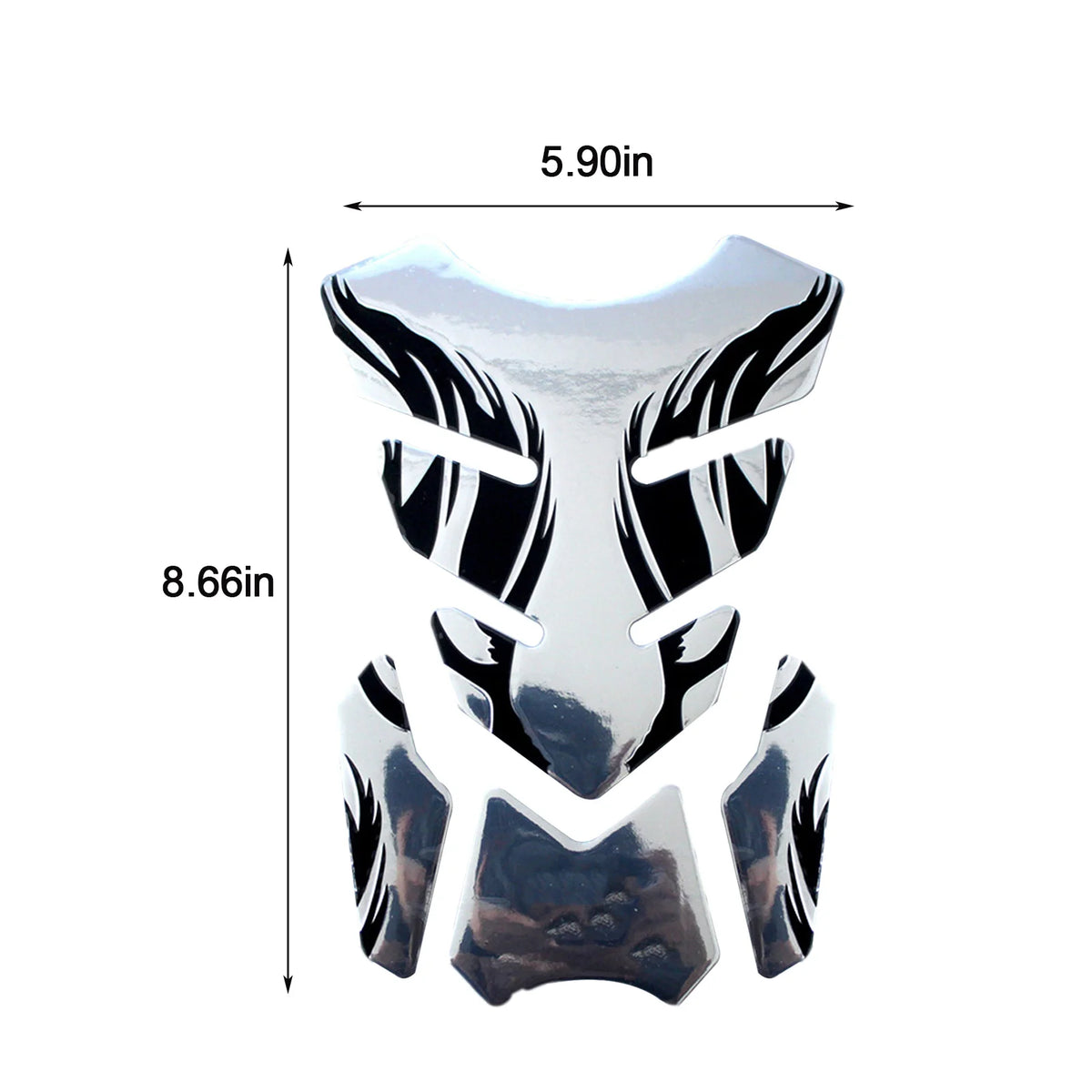 Fishbone 3D Tank Pad Reflective Protector Sticker for Motorcycles - view 14