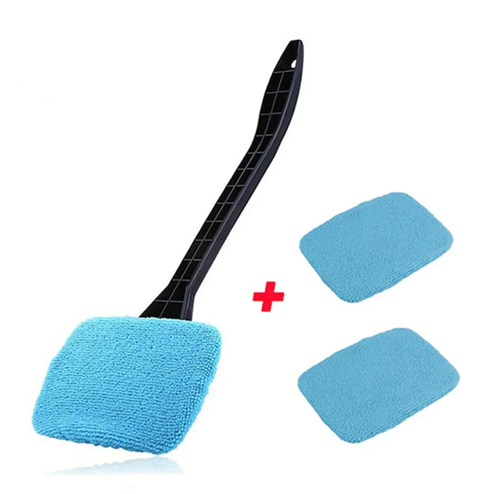 Car Windshield Interior Cleaning Brush Kit with Long Handle