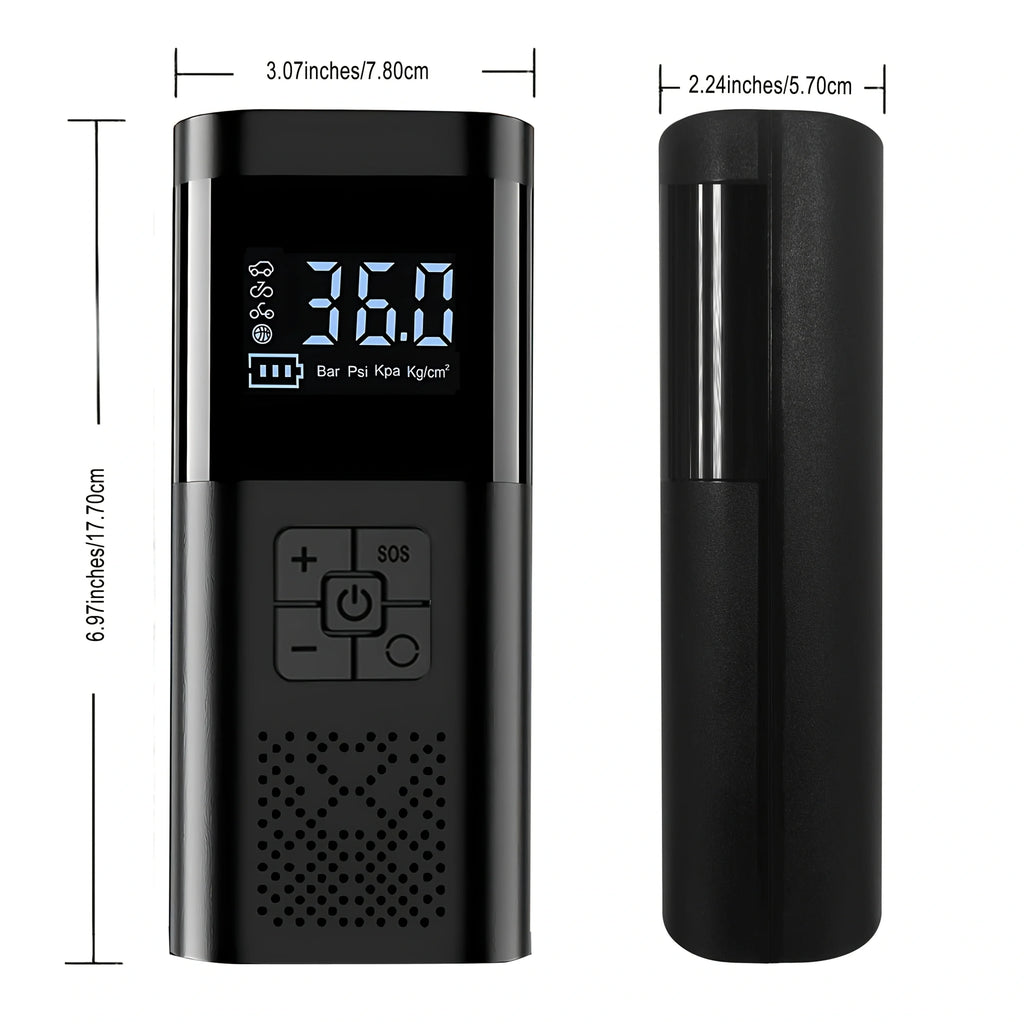Rechargeable Portable Car Air Compressor with Digital Gauge - image 6