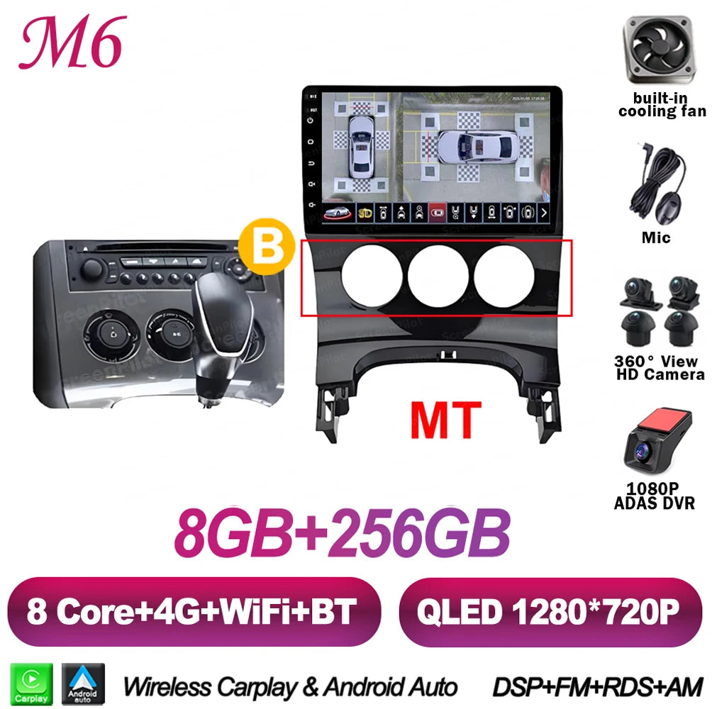 Peugeot 3008/5008 9" Android CarPlay Multimedia Player - image 28