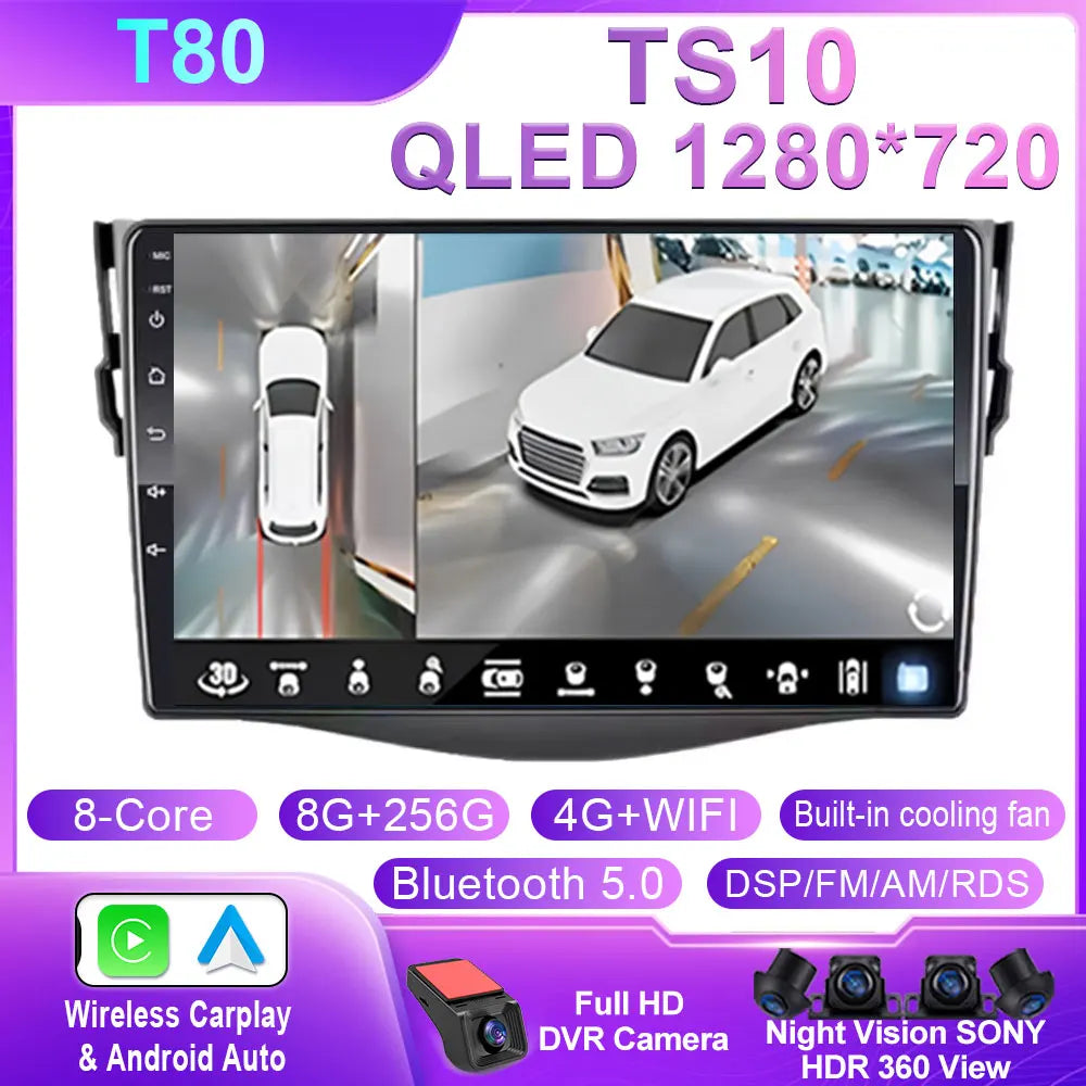 9-Inch Touchscreen Toyota RAV4 Android GPS Carplay Stereo 2005-2013 - image 19