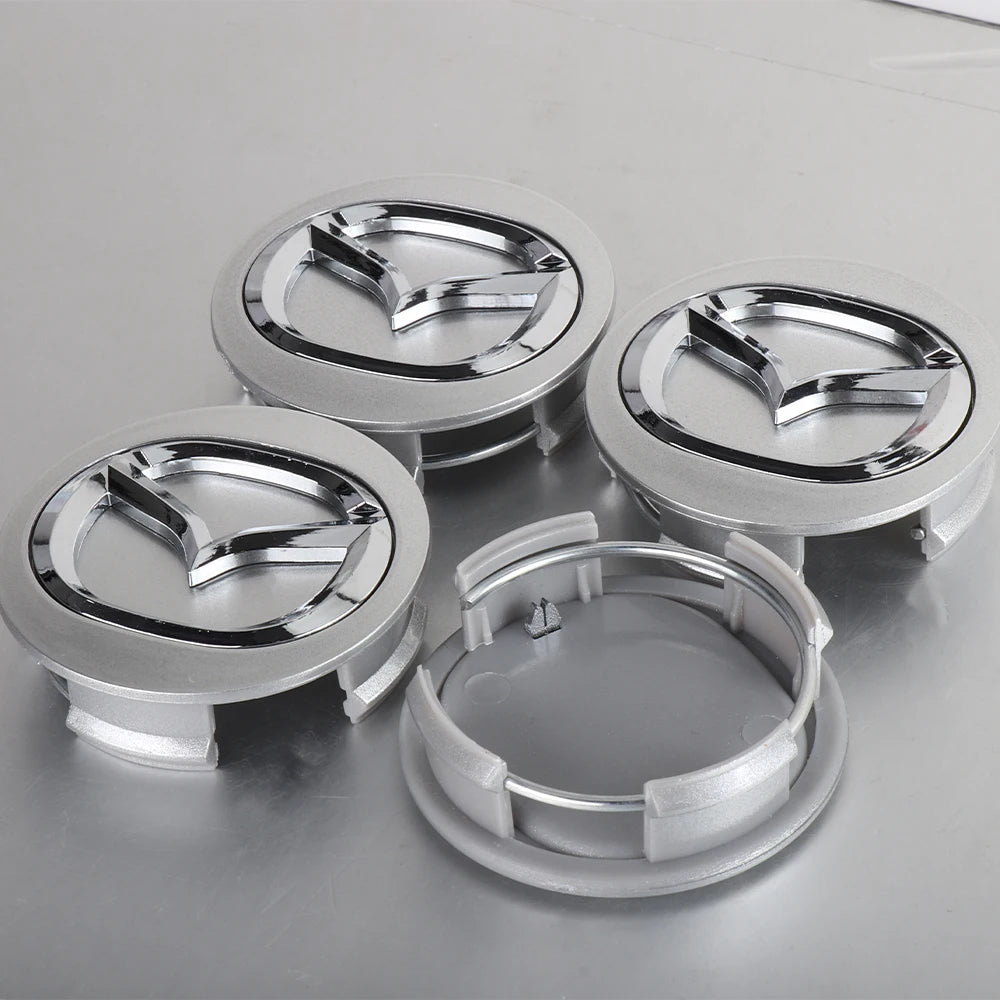56mm Wheel Center Hub Caps for Mazda CX Series, 4-Pack