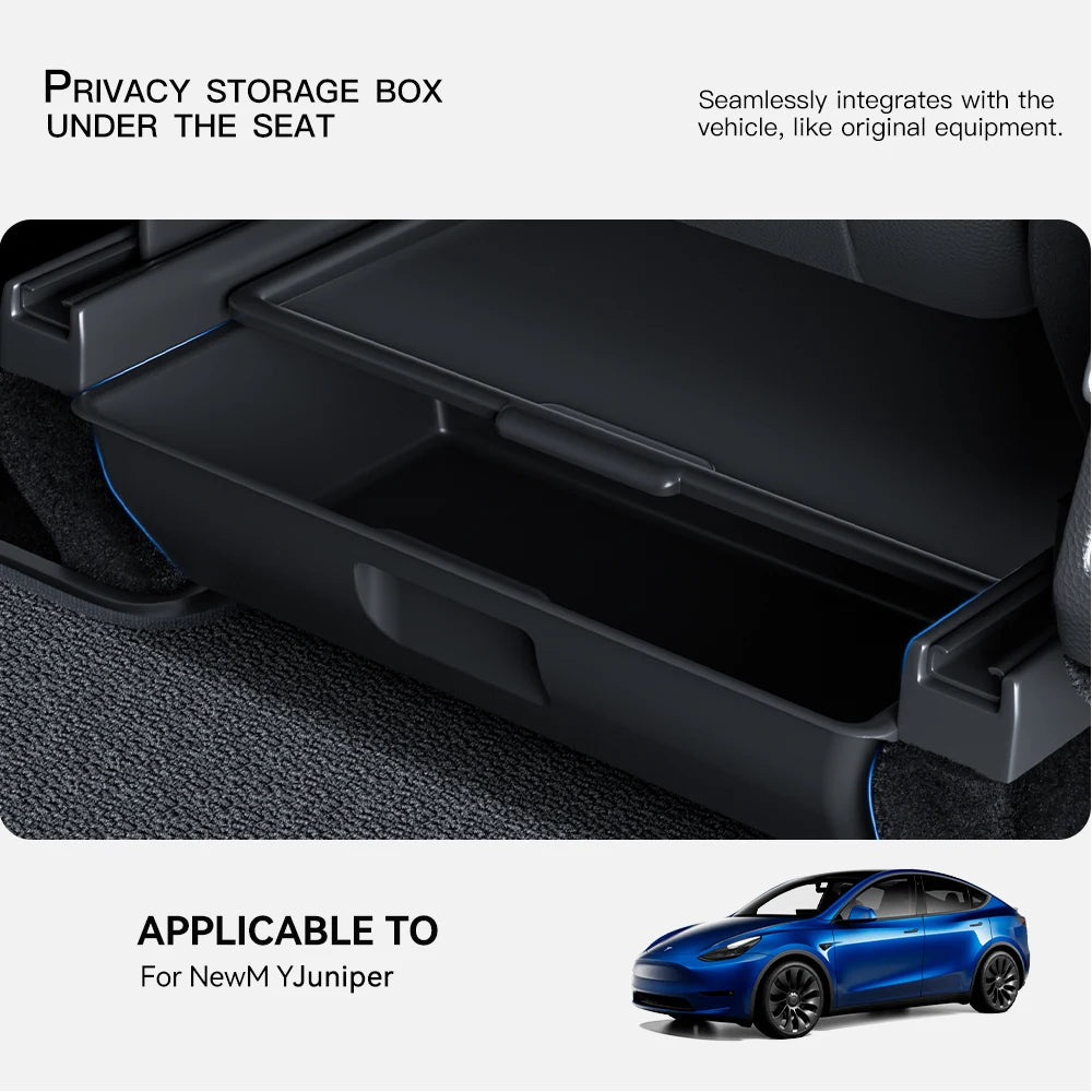 Under Seat Storage Drawer for Tesla Model Y Juniper 2025-2026