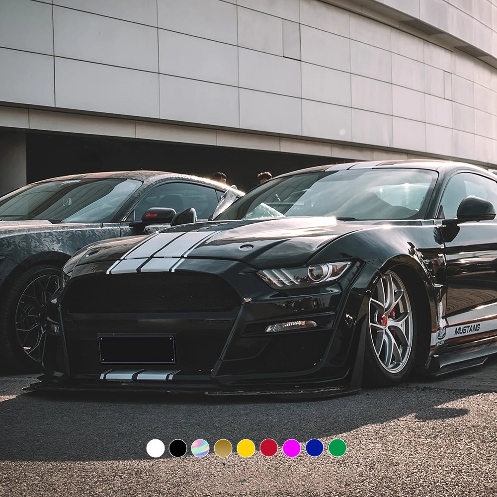 6-Piece Vinyl Racing Stripe Decals Kit for Car Exterior - image 2