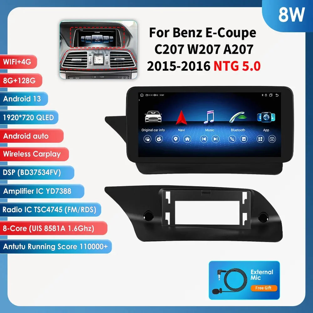 Android 13 Car Stereo for Mercedes-Benz E-Class C207 W207 A207 10.25 - image 18