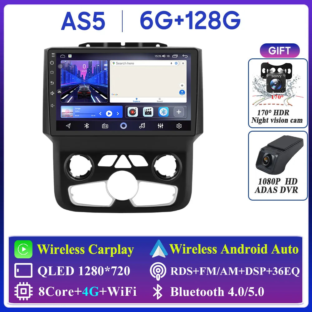 Dodge Ram 2013-2018 Multimedia Player with GPS, Bluetooth, CarPlay - image 11