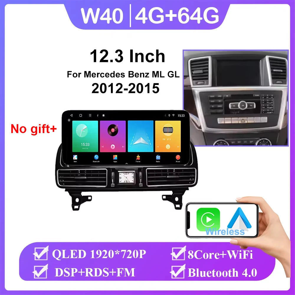 Mercedes ML GL GLE GLS W166 X166 2012-2019 Android Car Radio GPS - image 10