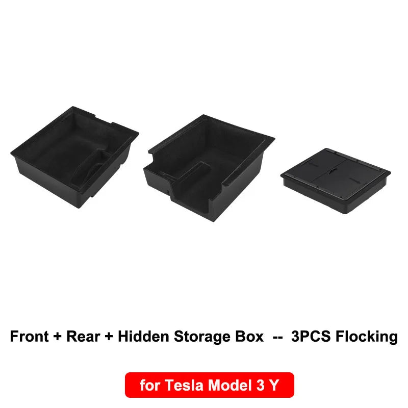 Center Console Armrest Trays for Tesla Model Y and Model 3