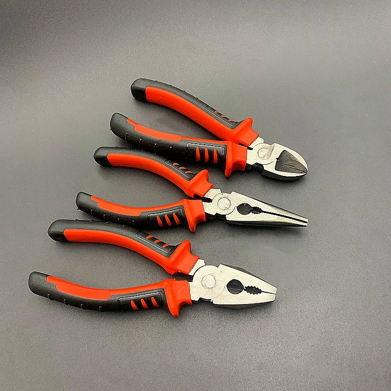 Heavy-Duty 3-Piece Pliers Set: Diagonal, Needle-Nose & Wire Cutters - image 12