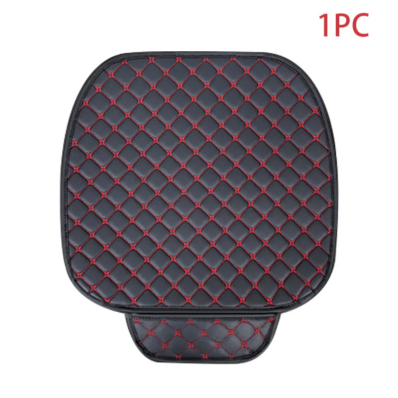 PU Leather Front or Rear Car Seat Cover with Contrast Line Trim
