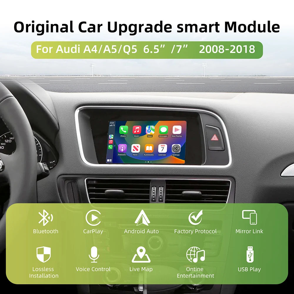 Wireless CarPlay & Android Auto Upgrade for Audi A4 A5 Q5 MMI 3G - image 3