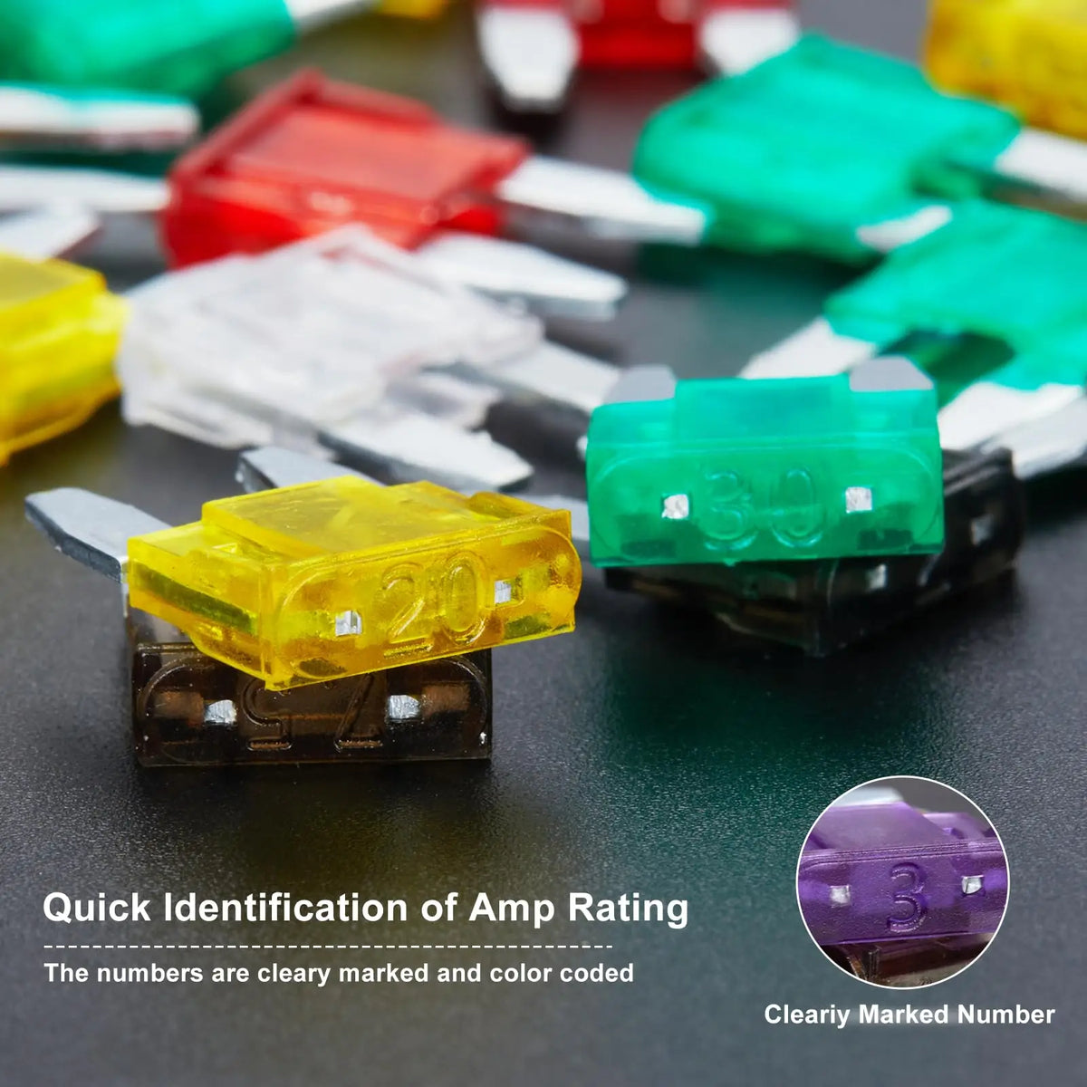 300-Piece Automotive Mini Blade Fuse Assortment Kit