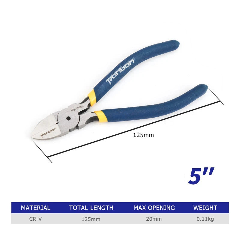 5/6/7 Inch Professional Cutting Pliers Wire Stripping Tool Side Cutter for Cable