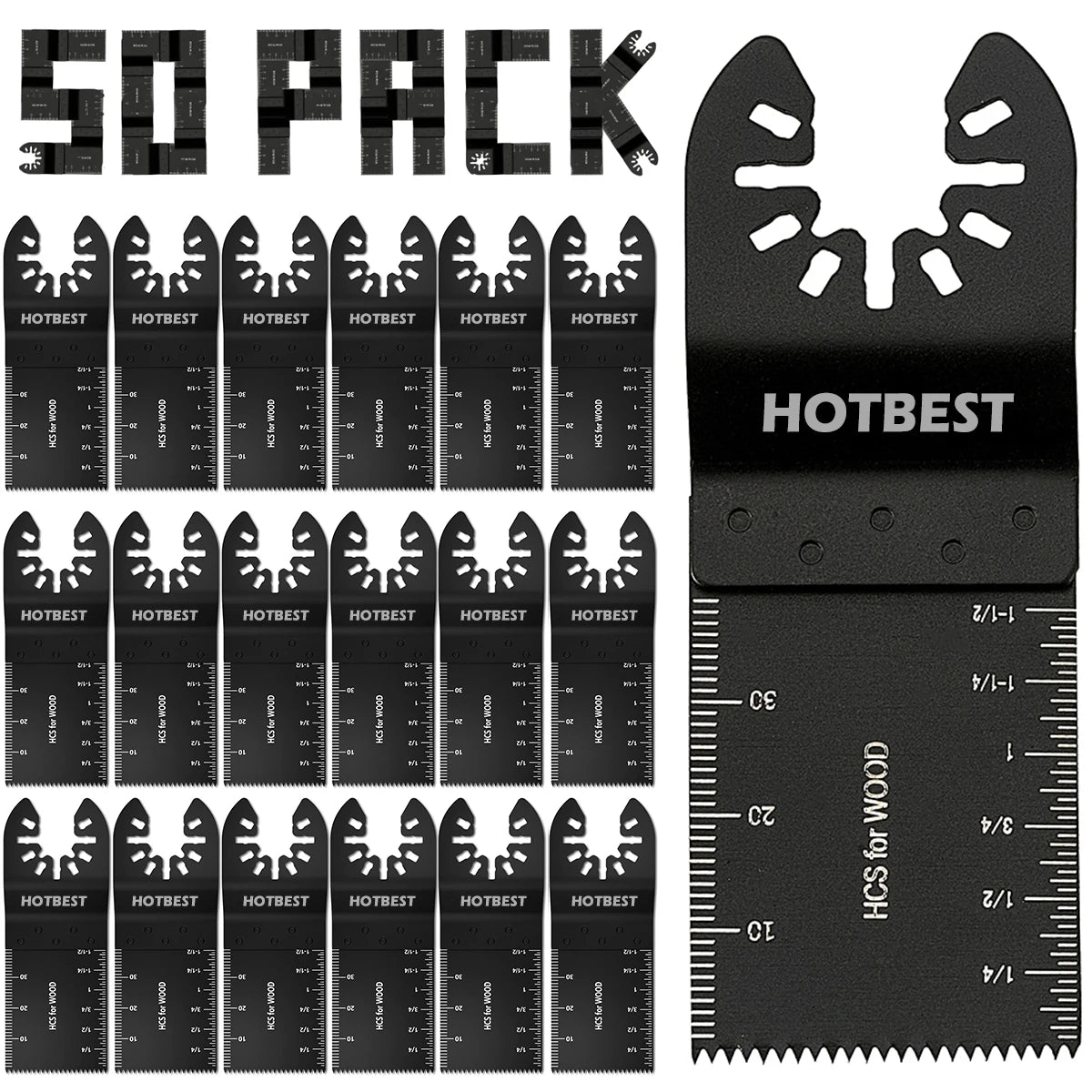 Oscillating Multi-Tool Saw Blades for Wood & Metal, 10/60/100 Pieces