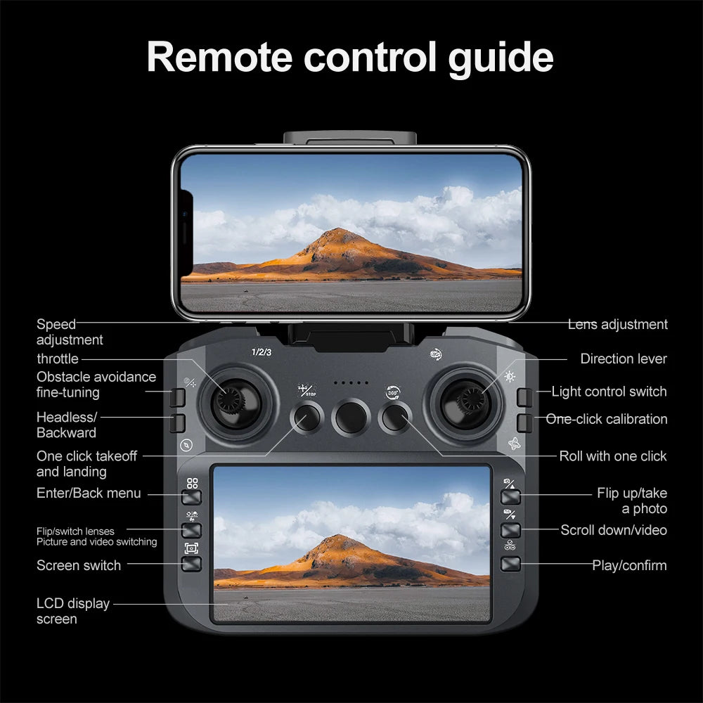 Lenovo V988 Foldable 8K Drone Dual Camera Brushless Quadcopter - image 31
