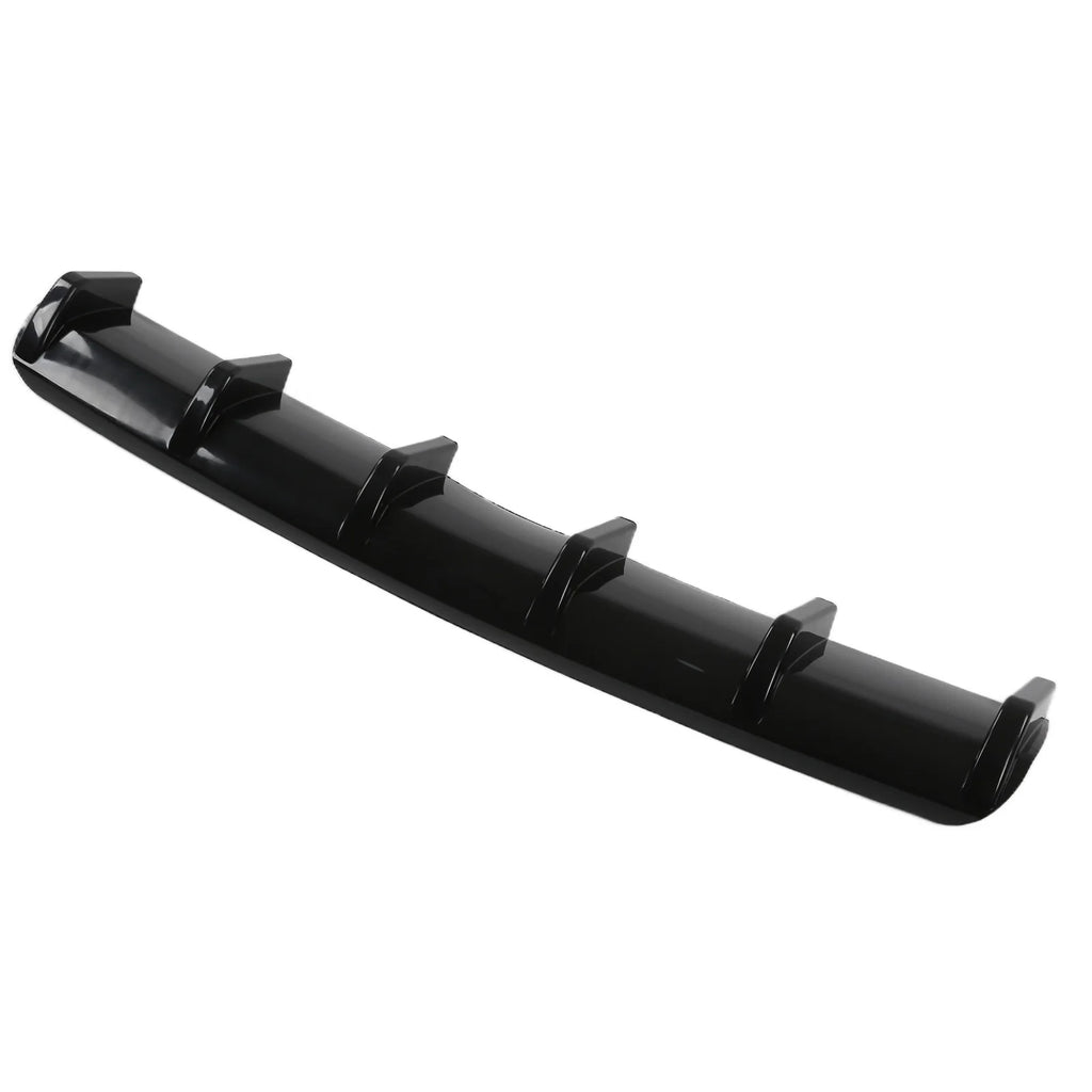 Rear Bumper Diffuser Fin Spoiler Chassis Splitter Glossy Black Aerodynamic Accessory for Car Rear Diffuser