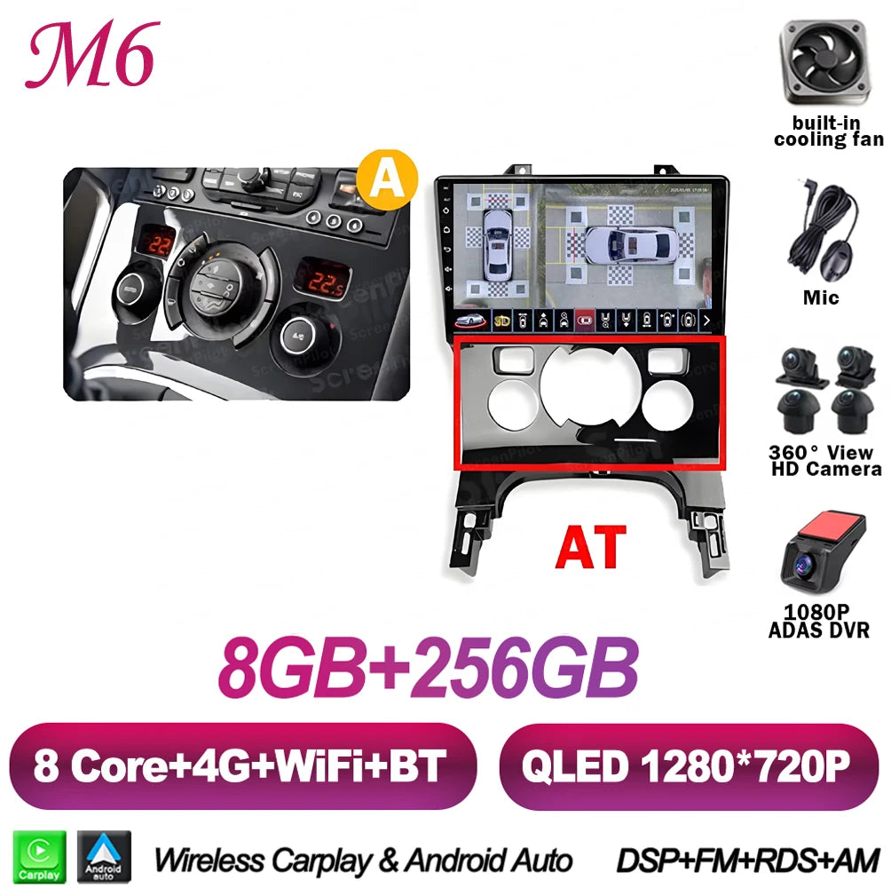 Peugeot 3008/5008 9" Android CarPlay Multimedia Player - image 21