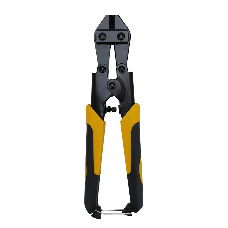 Compact 8 Inch Bolt Cutter Heavy Duty Steel 42HRC Heat-Treated Jaw with Safety Lock