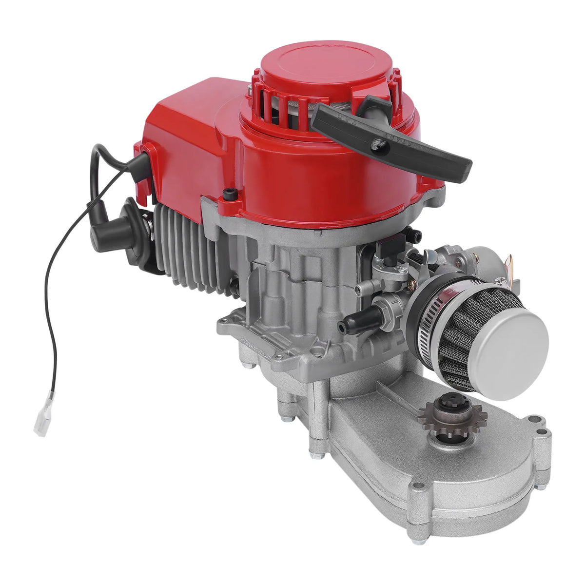 49cc 2-Stroke Pocket Bike Engine with Pull Start, 1.7kW Air-Cooled